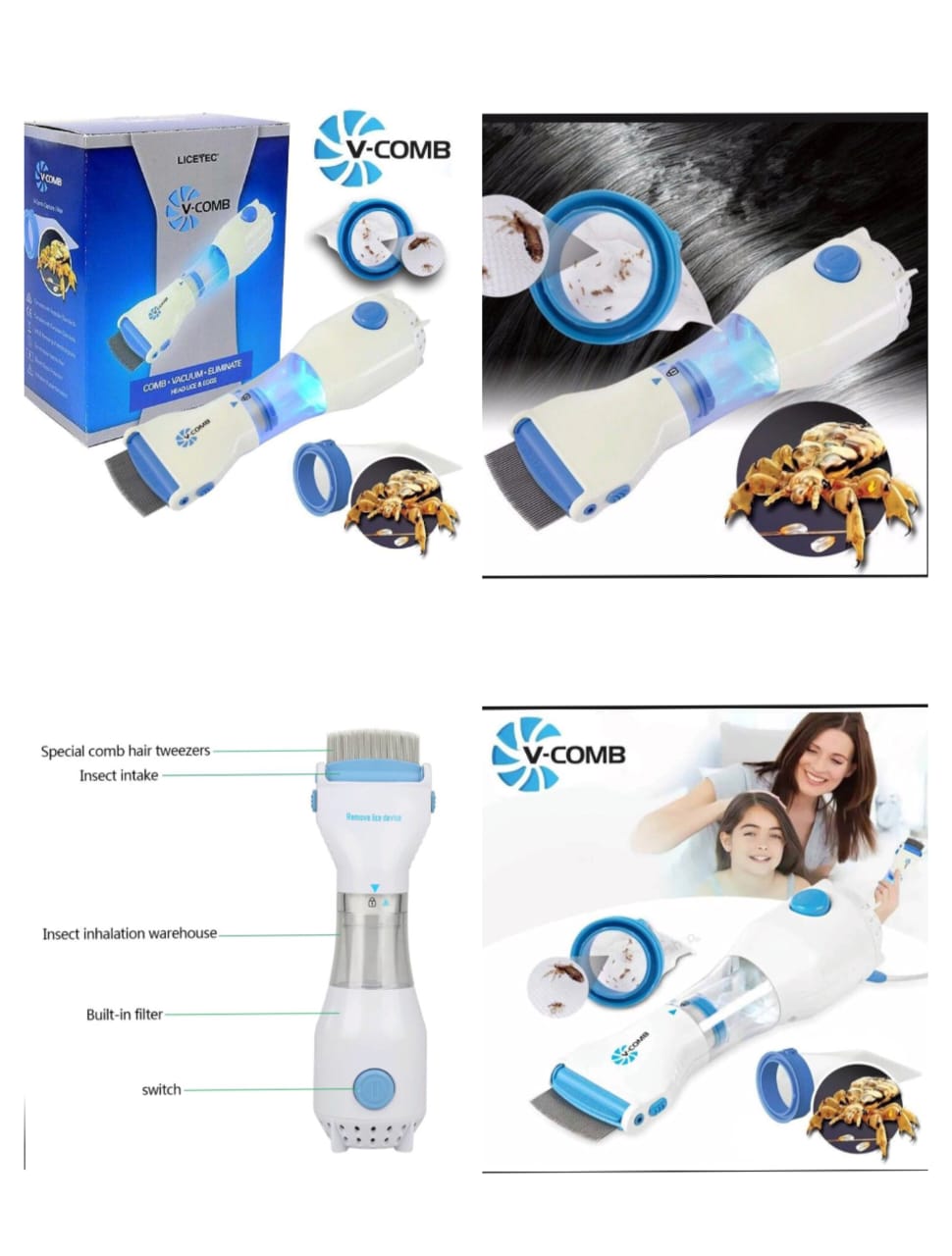 Electronic Head Lice Removal Machine